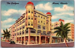 The Gralynn Hotel Miami Florida FL Building and Grounds Palms Postcard