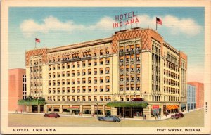 Linen Postcard Hotel Indiana in Fort Wayne, Indiana