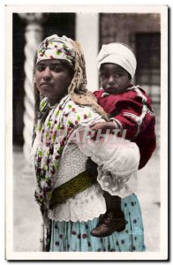 Algeria Old Postcard scenes and types of Moorish and child