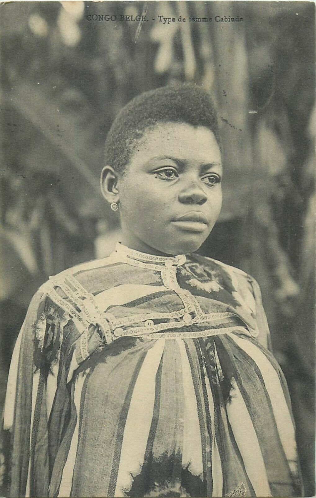 Belgian Congo Belge Cabinda ethnic native young girl | Topics ...