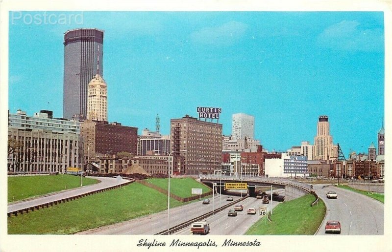 MN, Minneapolis, Minnesota, Skyline, Curteichcolor No. 2EK-311