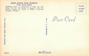 North Dakota State University Fargo Postcard 2T5-265