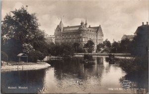 Sweden Malmö Museet Malmo Vintage RPPC C053