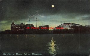 5 Postcards, Venice California, Night Moonlight Scenes of the Pier or Cabrillo