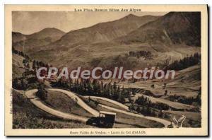 Postcard Old High Verdon Valley Laces Col d'Allos