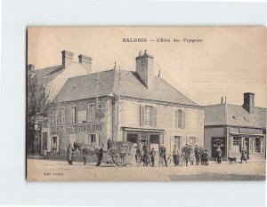 Postcard L'Hôtel des Voyageurs Salbris France