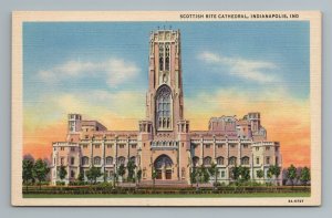 Scottish Rite Cathedral Indianapolis IN Indiana Postcard