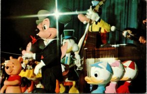 Walt Disney World Mickey Mouse Friends Characters VTG Postcard UNP Unused Chrome 