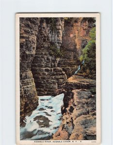 Postcard Ausable River, Ausable Chasm, New York