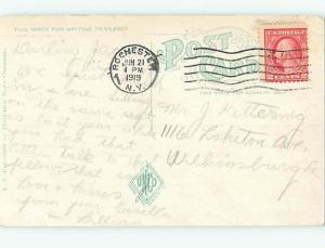 W-Border POST OFFICE SCENE Rochester New York NY hs1700