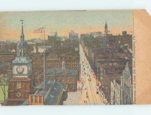 Pre-1907 STREET SCENE Philadelphia Pennsylvania PA W2417