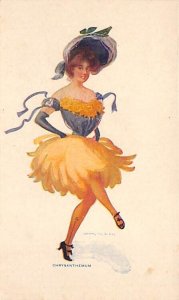 Approx. Size: 3 x 5 Woman dancing  Late 1800's Tradecard Non  