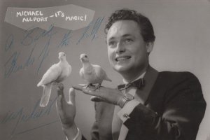 Michael Allport German Bird Magician of David Nixon Hand Signed Photo