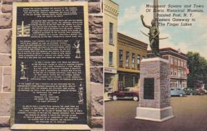 New York Painted Post Monument Square and Town Of Erwin Historical Museum Cur...