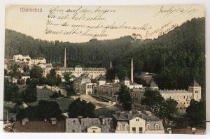 Austria Marienbad 1907 to Sea Isle New Jersey U.S.A. Postcard F2