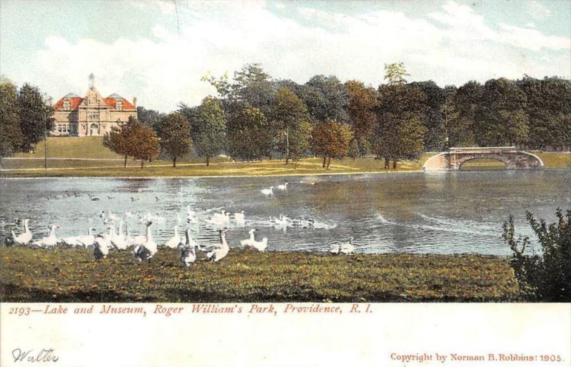 Rhode Island  Roger William's Park ,  Lake,  Museum ,  Bridge