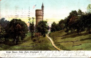 Ohio Cincinnati Eden Park Water Tower 1906