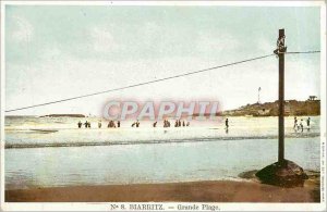 Old Postcard Biarritz Grande Plage