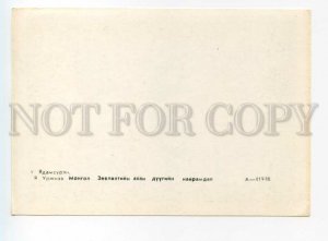 487518 MONGOLIA PROPAGANDA Lenin by Yadamsuren old postcard