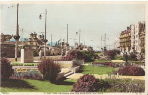 Hampshire Postcard - D Day War Memorial and Pier Entrance - Southsea - Ref 4081A