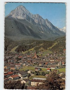 Postcard Blick zur Wettersteinwand, Mittenwald, Germany