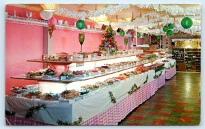 BELLVILLE, OH Ohio SAN-BAR DINING ROOM  c1950s Roadside Richland County Postcard