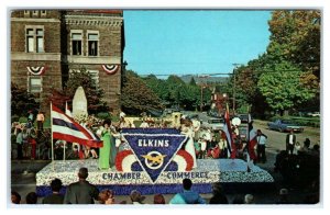 ELKINS, West Virginia VA ~ Mountain State Forest Festival PARADE FLOAT  Postcard