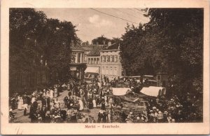 Netherlands Enschede Markt Vintage Postcard 04.10