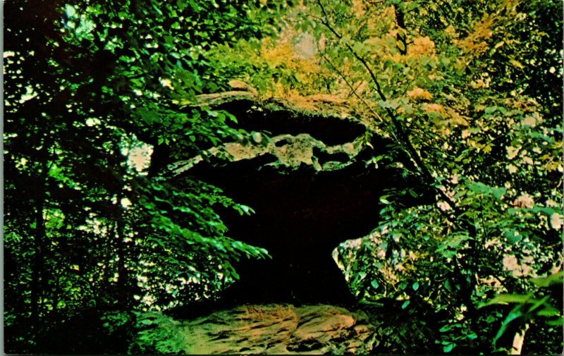 Balance Rock Natural Bridge Slade KY Kentucky UNP Vtg Chrome Postcard