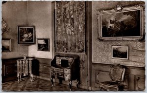 Schlob Buckeburg Gelber Saal Germany Interior Design Real Photo RPPC Postcard