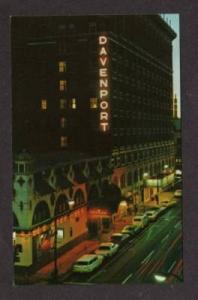 WA View Davenport Hotel SPOKANE WASHINGTON Postcard PC