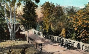 C.1910 Old Car Shady Nook in Laurel Canyon, Hollywood, California. Postcard P121