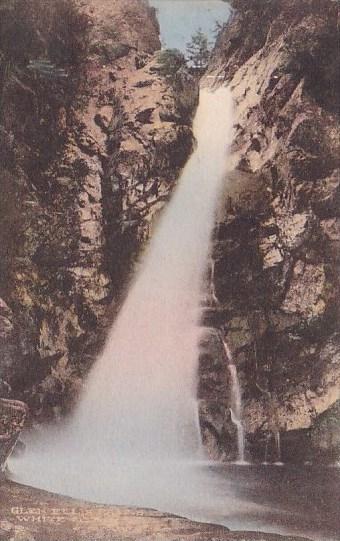 Glen Ellis Falls White Mountain New Hampshire Handcolored Albertype 1925