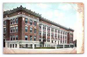 Wendell Phillips High School Chicago ILL. Illinois c1906 Postcard