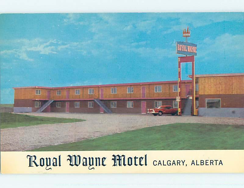 Unused Pre-1980 ROYAL WAYNE MOTEL Calgary Alberta AB o0387