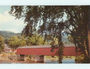 Unused Pre-1980 COVERED BRIDGE West Cornwall Connecticut CT t8045