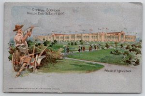 1904 Official Souvenir World's Fair St Louis Palace of Agriculture Postcard C22