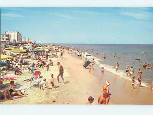 Unused Pre-1980 SCENE AT BEACH Rehoboth Beach Delaware DE M6538@