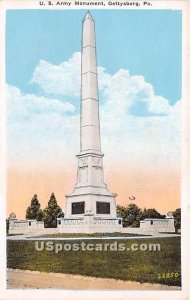 US Army Monument - Gettysburg, Pennsylvania