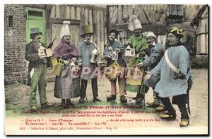 Old Postcard Cliff Lantern guy Falaise Folklore Costume