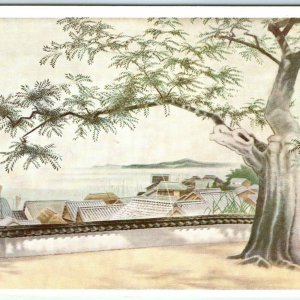 c1940s Japan Painting Takae Kawamoto Postcard 2600 Years Art Exhibition A59