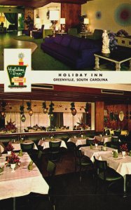 USA South Carolina Greenville Holiday Inn Vintage Postcard C350
