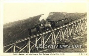 Real Photo - Mt Washington Cog Railway in White Mountains, New Hampshire