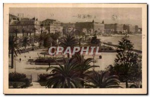 Postcard Old Cannes and the Croisette Gardens