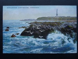 Scotland ABERDEEN Girdleness Lighthouse c1920s Postcard by Valentine