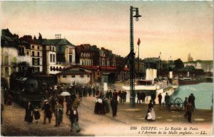 CPA AK DIEPPE Le Rapide de Paris TRAM VAPEUR (977394)