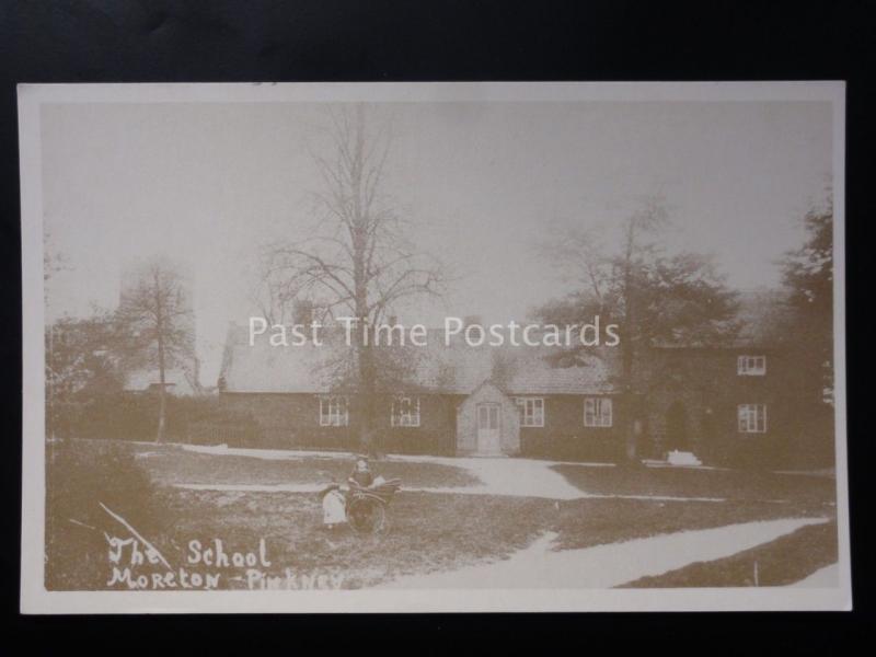 Northamptonshire: Moreton Pinkney (Scene 3) THE SCHOOL - Reproduction Postcard 