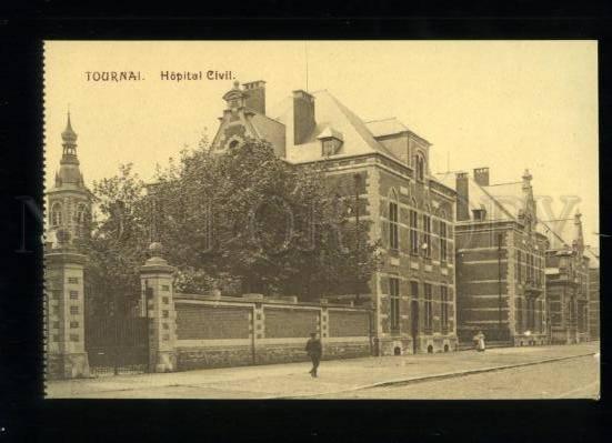 155348 Belgium TOURNAI Hopital Civil HOSPITAL Vintage postcard