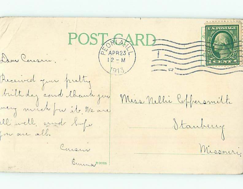 Pre-Chrome SCHOOL SCENE Peoria Illinois IL AH0312