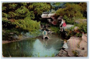 1909 The Cliffs in Swope Park Kansas City Missouri MO Antique Postcard